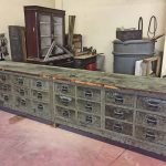 Workshop wood counter 40s