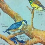 Camera da letto Vintage con motivo uccellini Pittura e disegno uccellini