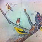 Camera da letto Vintage con motivo uccellini Pittura e disegno uccellini