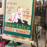Riproduzione cartellone pubblicitario vintage