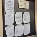 Bacheca in ferro zincato invecchiato