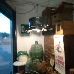 Lampadario di latta zincata