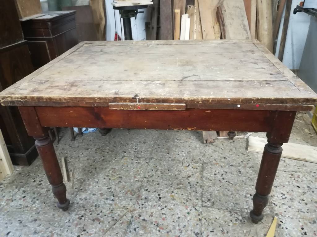 Tavolino a tiro in legno primi ‘900