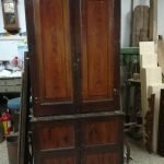 Credenza doppio corpo fine '800 finto legno