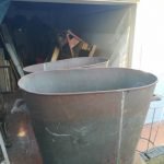 Vasche da olio in lamiera stagnata anni 20