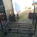 Carrello industriale tubolare quadrato anni 40-50