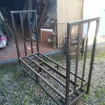 Carrello industriale tubolare quadrato anni 40-50