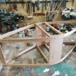 Trabiccolo/scaldino in legno