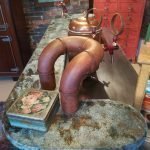 Bancone da bar Industrial design Particolare del piano appoggio